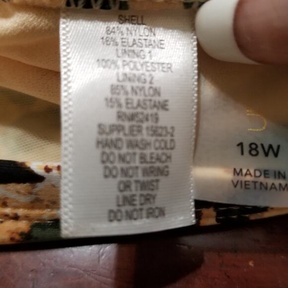 Mynah Cheetah Classic Hipster Medium Coverage Swim Bottom Size 18W - NWT's - Picture 9 of 9